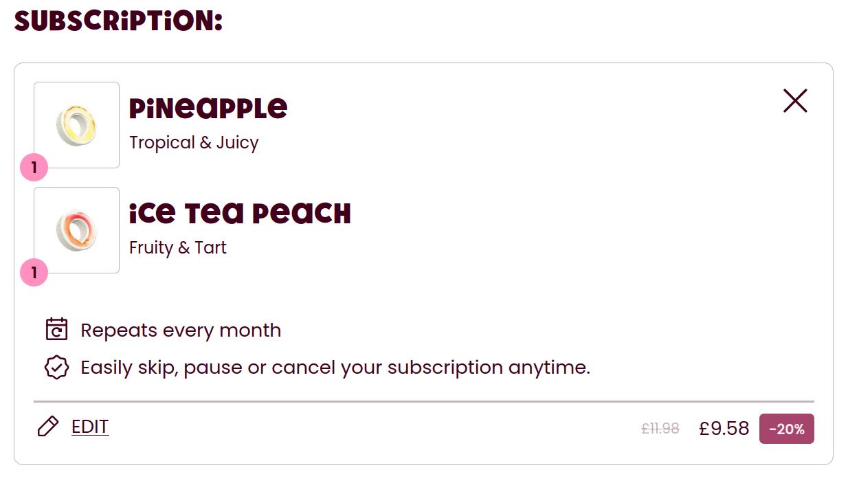 AirUp smells subscription