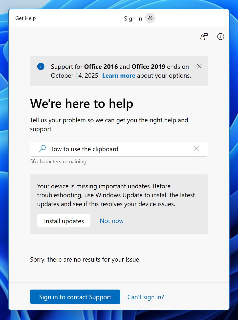 Windows clipboard help not working