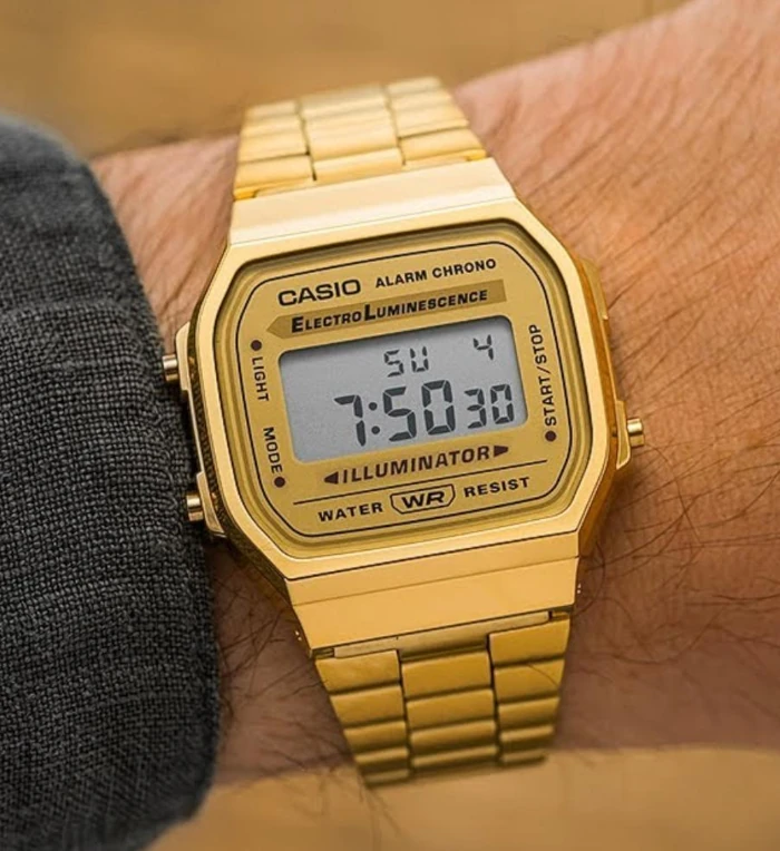 A terrible gold Casio watch
