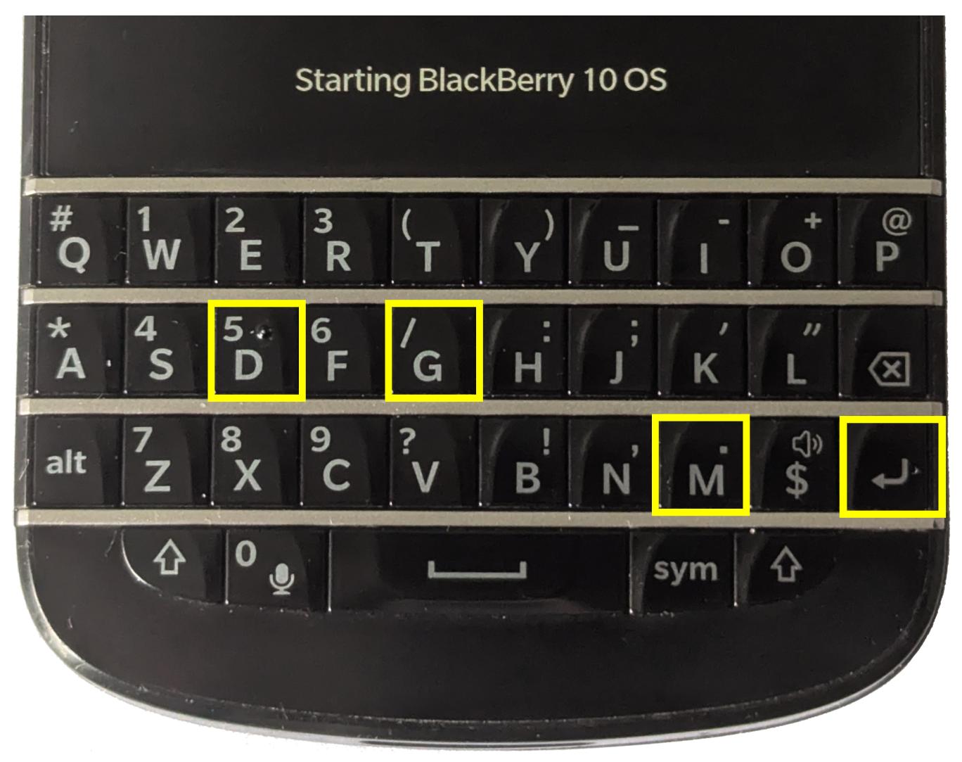 Sticky keys on a Blackberry Q10